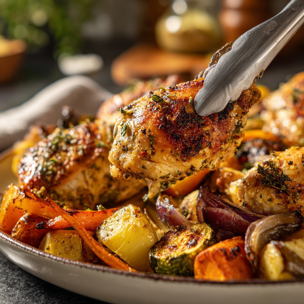 Mediterranean Baked Chicken With Vegetables