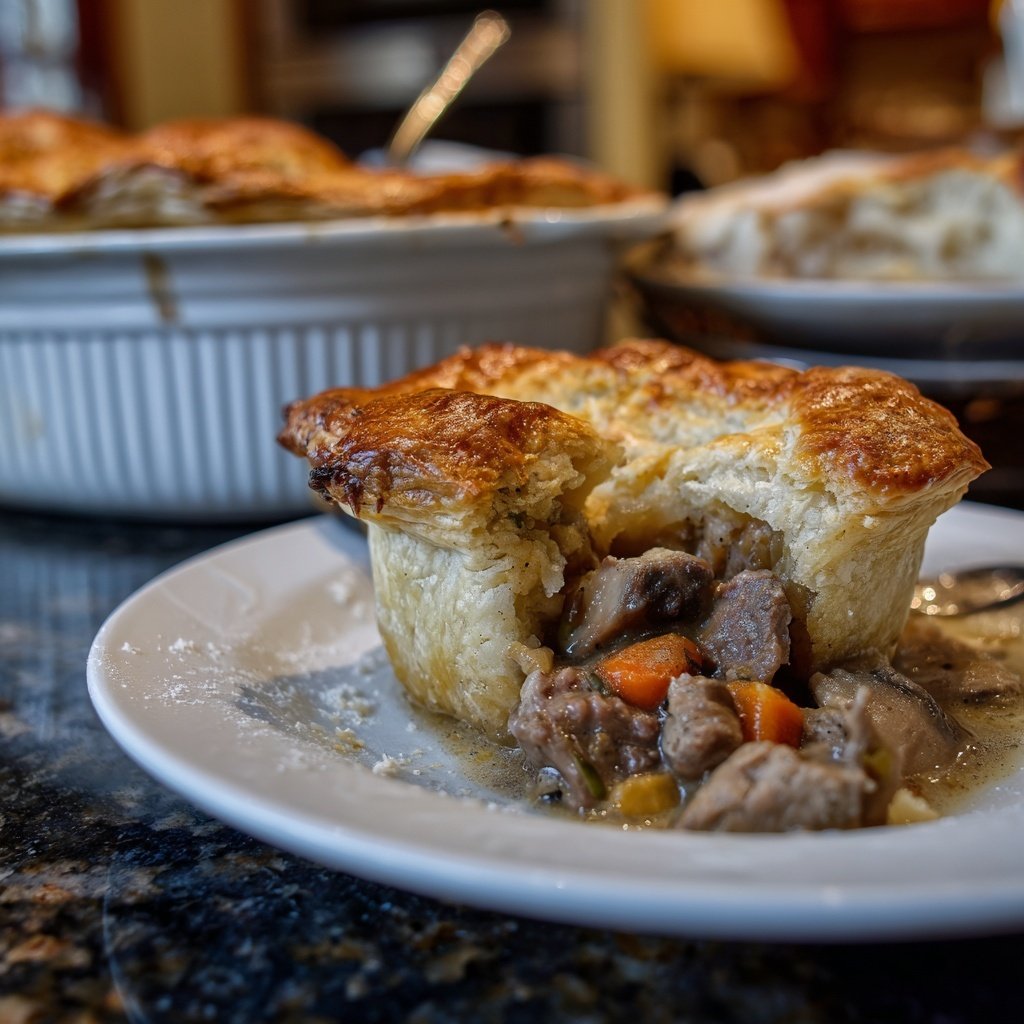 Comfort Food Beef and Mushroom Pot Pie
