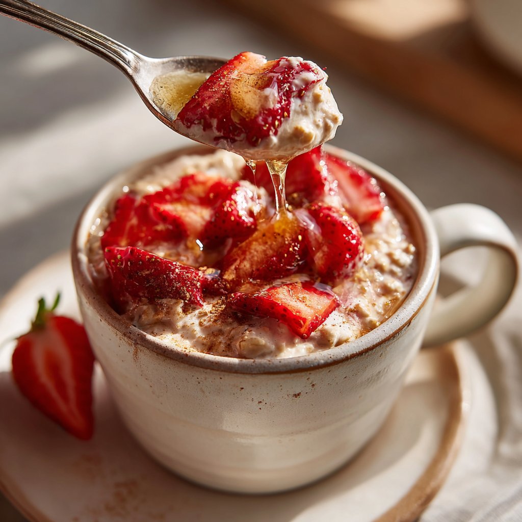 Overnight Oats With Strawberries