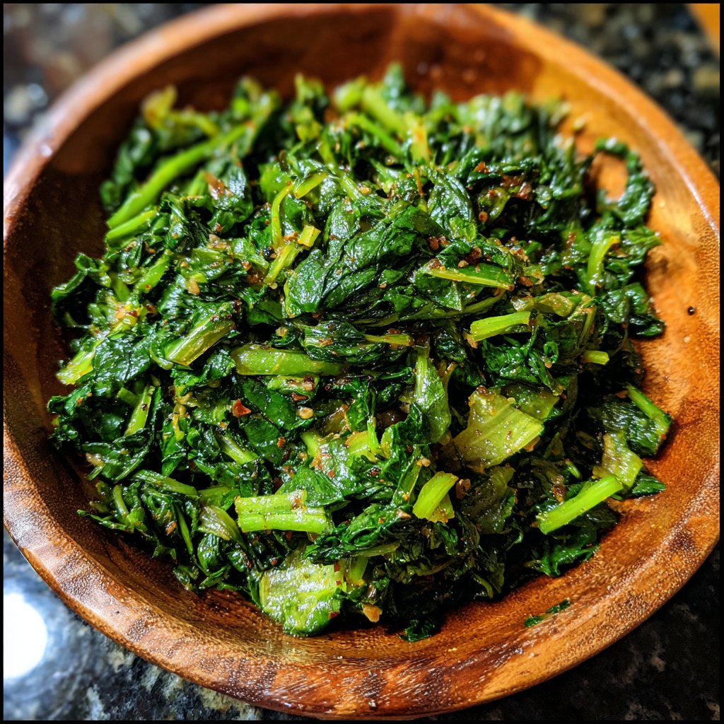 Jamaican Garlic Greens