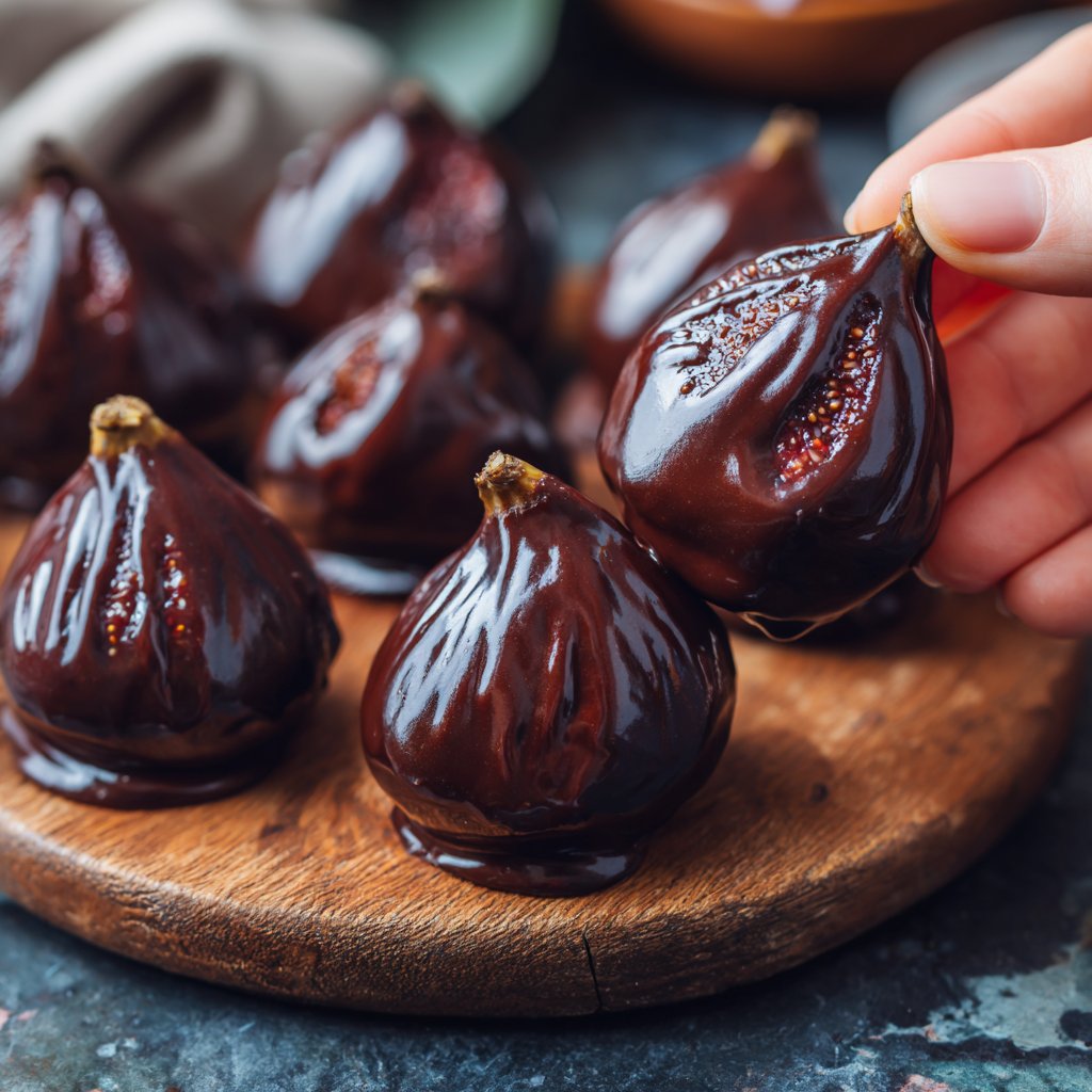 Valentines Snacks Chocolate Covered Figs