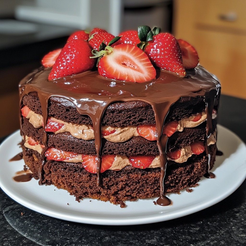 Strawberry Chocolate Cake