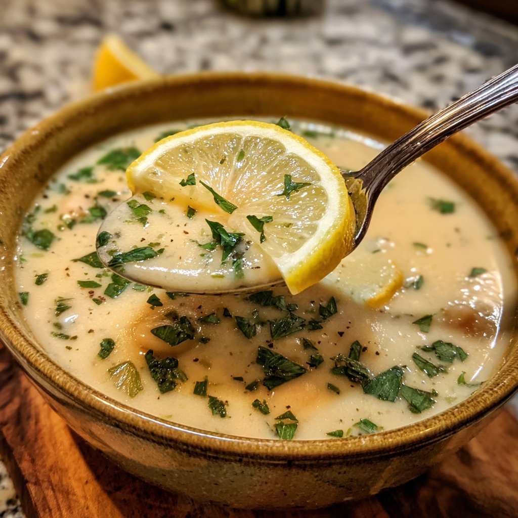 Creamy Lemon White Bean Soup