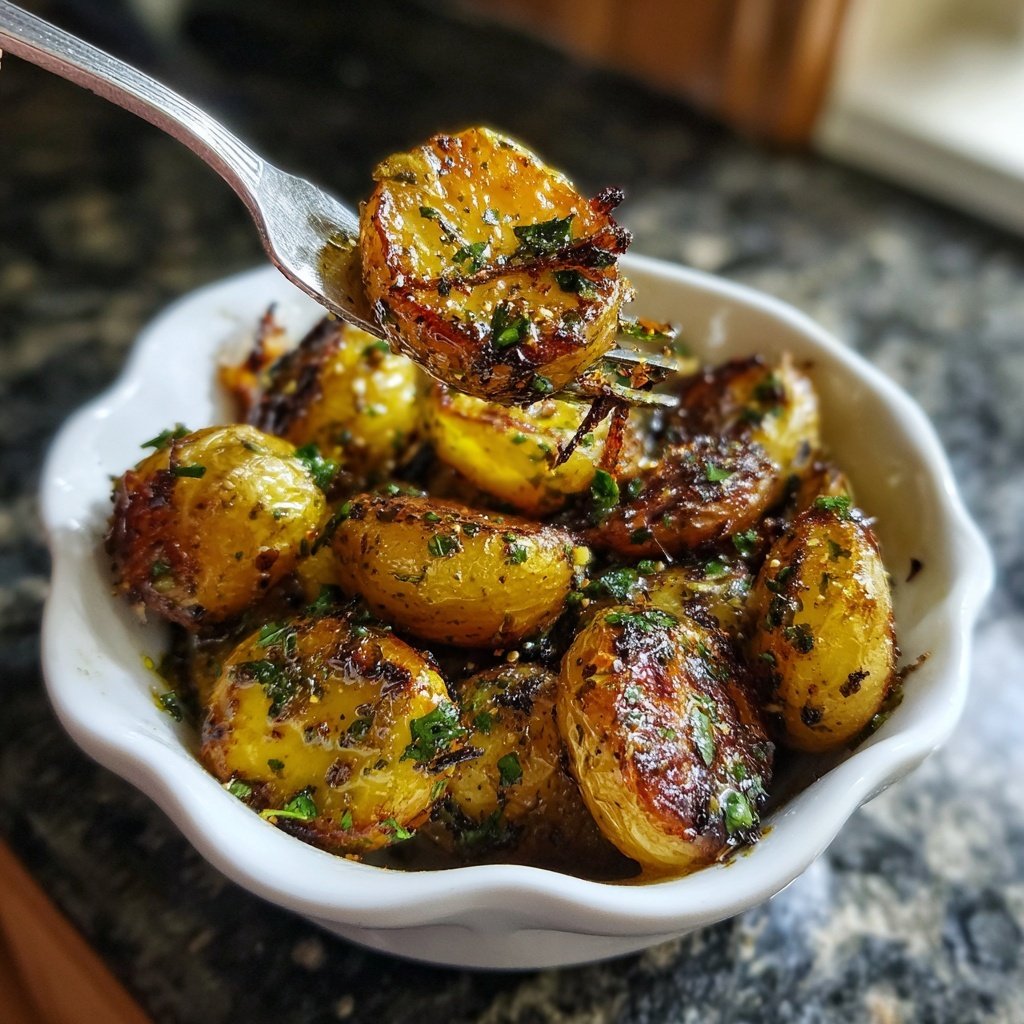 Roasted Baby Potatoes with Truffle Oil