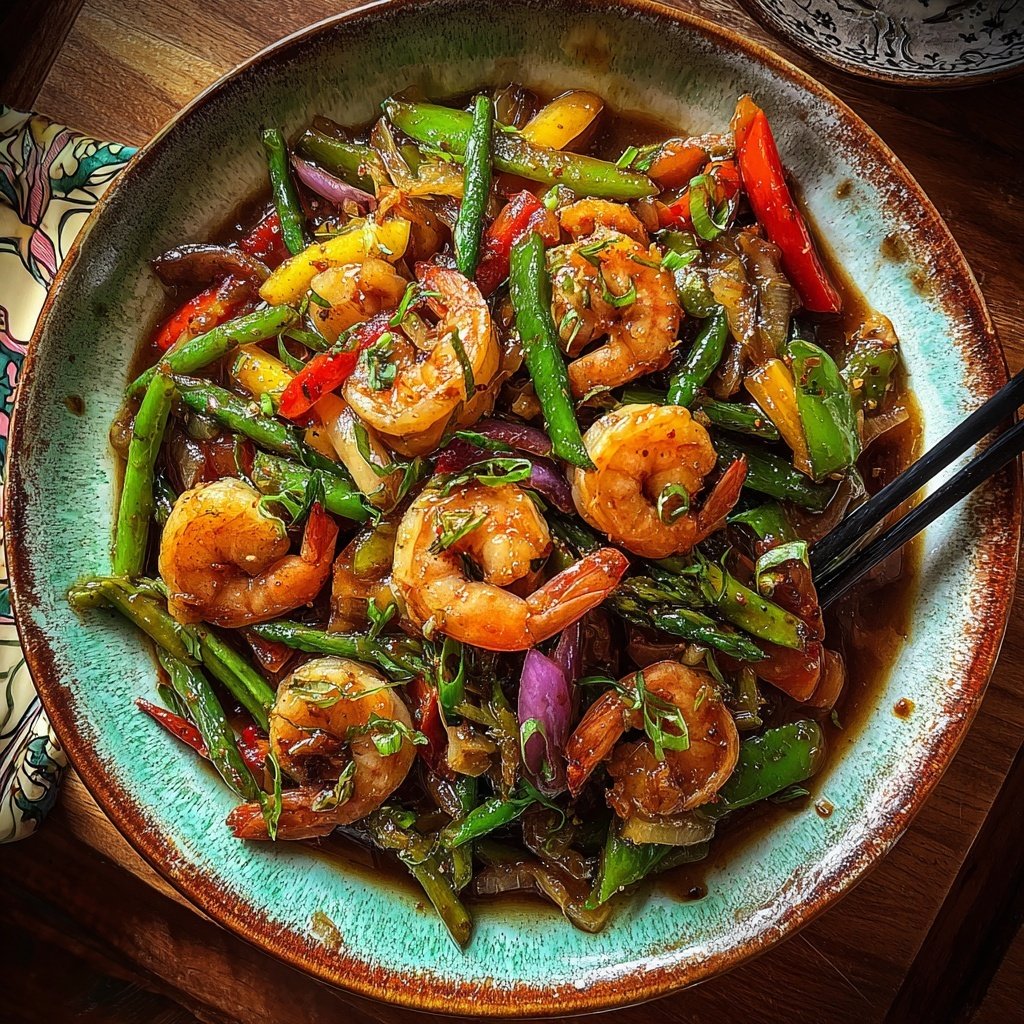 Easy Healthy Shrimp Stir Fry Dinner