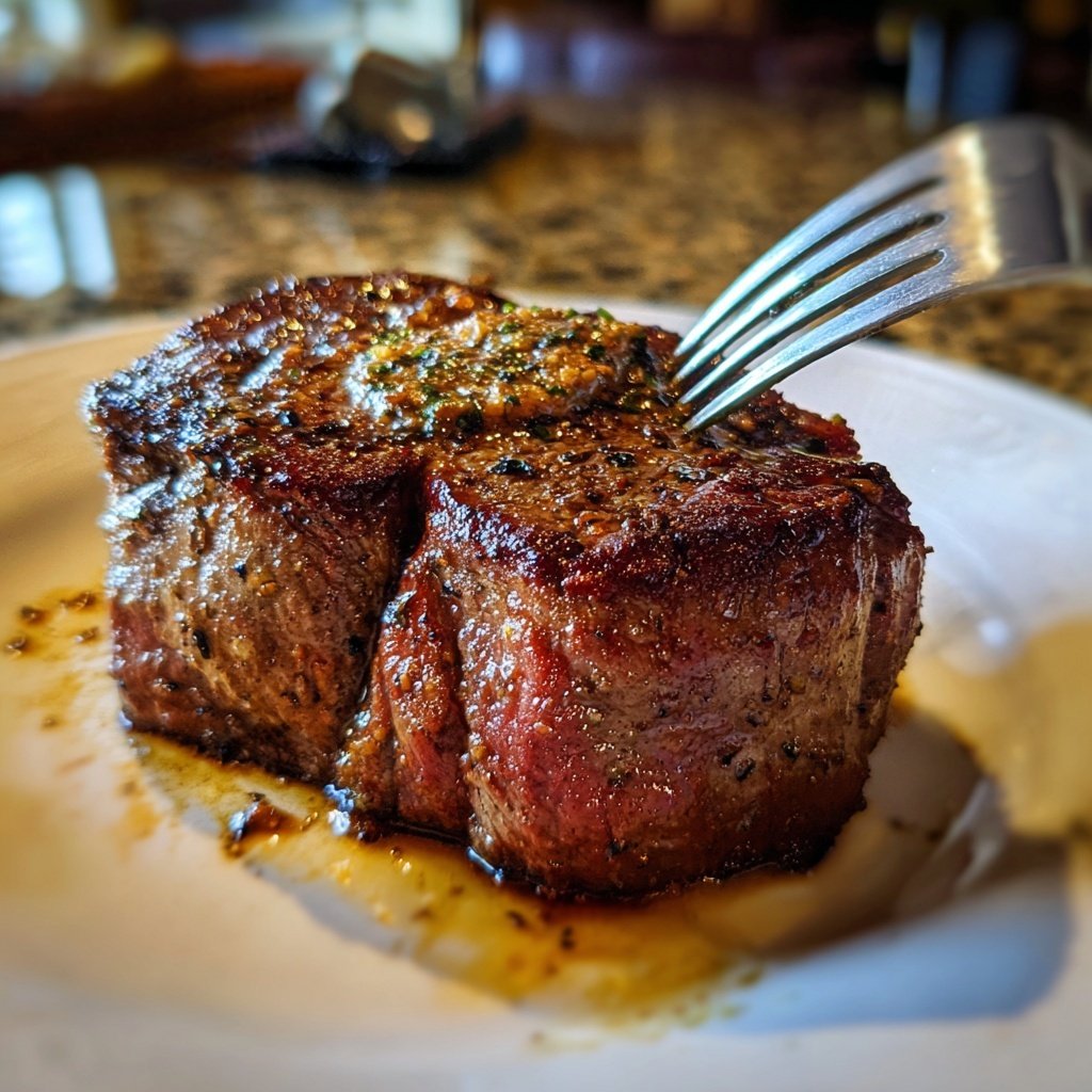 Filet Steak with Red Wine Butter