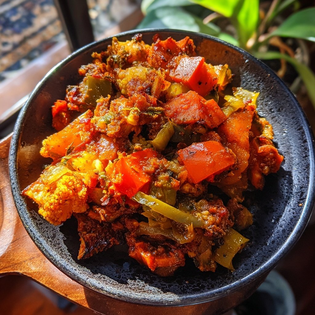 Healthy Crockpot Moroccan Vegetables