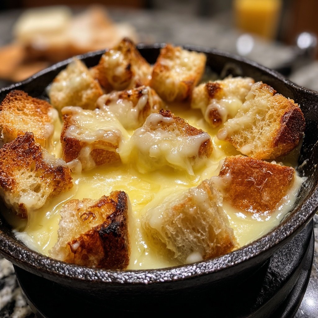 Fondue with Raclette Cheese
