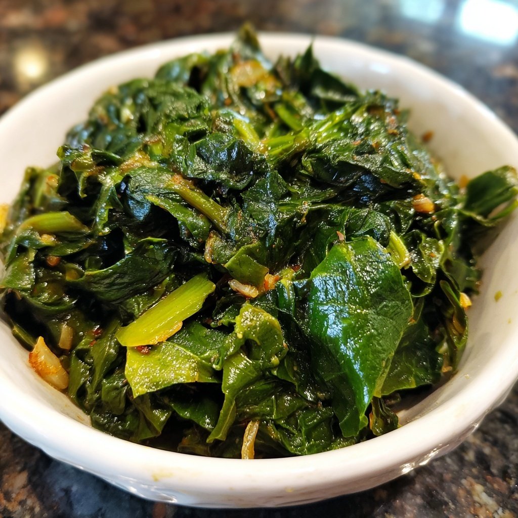 Jamaican Callaloo with Garlic